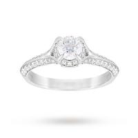 Jenny Packham Brilliant Cut 1.10 Carat Total Weight Solitaire Diamond Ring in Platinum - Ring Size P