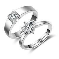 Jewelry Pure Womens 925 Silver-Plated High Quality Handwork Elegant Ring 2PCS Promis Rings for Couples