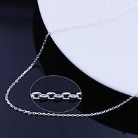 Jewelry Chain Necklaces Wedding / Party / Daily / Casual Silver Plated 1pc Women Wedding Gifts