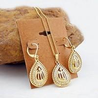 Jewelry Necklaces / Earrings Wedding / Party / Daily / Casual / Sports Gold Plated Women Gold Wedding Gifts