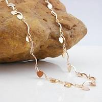 Jewelry Chain Necklaces Wedding / Party / Daily / Casual / Sports Copper Women Gold Wedding Gifts