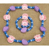 Jewellery - 3pc Wooden Jewellery Set - Octopus - Wild Republic