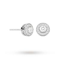 Jenny Packham 18ct White Gold 0.23 Carat Total Weight Brilliant Cut Halo Diamond Earrings