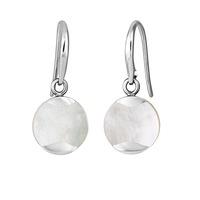 Jersey Pearl Ladies Dune Silver Mother Of Pearl Dropper Earrings DUDE-SS