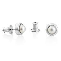 jersey pearl ladies silver alice freshwater pearl stud earrings a01sse ...