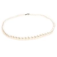 Jersey Pearl Silver 3-8mm FWP 18 Inch Graduated Necklace M24S18