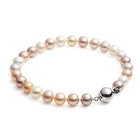 Jersey Pearl Coloured Freshwater Pearl Bracelet M5S7 5