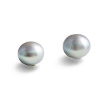 Jersey Pearl Silver Freshwater Pearl Studs 8mm E8S
