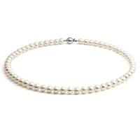 Jersey Pearl White Freshwater Pearl Necklace S5S16