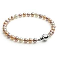 Jersey Pearl Multi Coloured Freshwater Pearl Bracelet M45S7 5