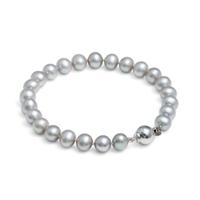 jersey pearl silver 7 75mm silver freshwater pearl bracelet s47s75