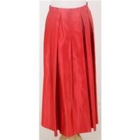 JFW Eveningwear, size 12, dark red pleated skirt
