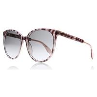 Jimmy Choo Reece Sunglasses Striped Glitter Red LX9