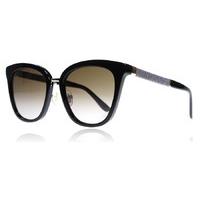 jimmy choo fabrys sunglasses black glitter fa3 53mm