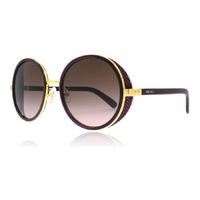 jimmy choo andiens sunglasses gold violet plum 1kj 54mm