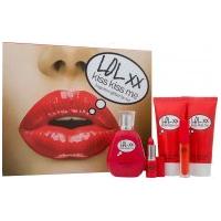 Jigsaw LOL XX Kiss Kiss Me Gift Set 100ml EDT Spray + 150ml Body Lotion + 150ml Body Wash + Lip Stick + Lip Gloss