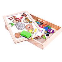 Jigsaw Puzzles Wooden Puzzles Logic Puzzle Toys Building Blocks DIY Toys Square Wood Leisure Hobby