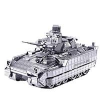 Jigsaw Puzzles 3D Puzzles / Metal Puzzles Building Blocks DIY Toys Tank Metal Silver Model Building Toy