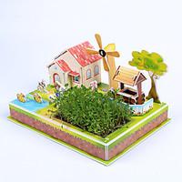 Jigsaw Puzzles 3D Puzzles Building Blocks DIY Toys House Paper