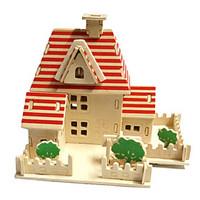 Jigsaw Puzzles 3D Puzzles Building Blocks DIY Toys Famous buildings Chinese Architecture Wood Leisure Hobby