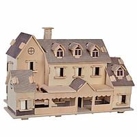 Jigsaw Puzzles 3D Puzzles Building Blocks DIY Toys Famous buildings Chinese Architecture Wood Leisure Hobby