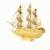 Jigsaw Puzzles 3D Puzzles Building Blocks DIY Toys Ship StainlessSteel Model Building Toy