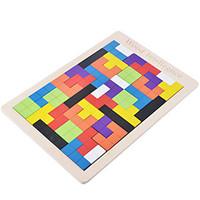 Jigsaw Puzzles Wooden Puzzles Building Blocks DIY Toys Square Wood Novelty Gag Toys