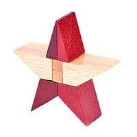 Jigsaw Puzzles Luban Lock Building Blocks DIY Toys Triangle Wood Novelty Gag Toys
