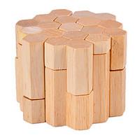 Jigsaw Puzzles Luban Lock Building Blocks DIY Toys Cylindrical Wood Novelty Gag Toys