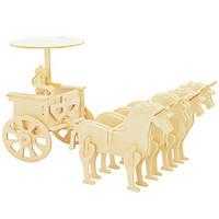 Jigsaw Puzzles Wooden Puzzles Building Blocks DIY Toys Escort Vehicle 1 Wood Ivory Model Building Toy