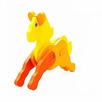 jigsaw puzzles 3d puzzles building blocks diy toys horse wood model bu ...