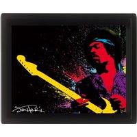 Jimi Hendrix Paint 10 x 8cm Framed 3d Lenticular Poster