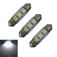 jiawen 3pcs festoon 36mm 1w 3x5050smd 60lm 6000 6500k cool white readi ...