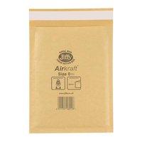 jiffy airkraft bubble bag envelopes no0 gold 140x195mm pack 100