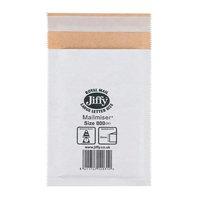 Jiffy Mailmiser Protective Envelopes Bubble-lined No.000 White 90x145mm [Pack 150]
