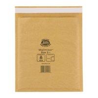 Jiffy Mailmiser Protective Envelopes Bubble-lined No.2 Gold 205x245mm [Pack 100]