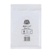 jiffy airkraft postal bags bubble lined peel and seal no0 white 140x19 ...