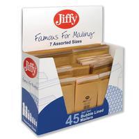 Jiffy Mailmiser Bag Selection Box Gold [Pack 45 Assorted Sizes]