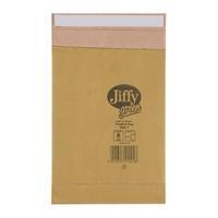 Jiffy Size 1 Padded Bag Envelopes 165x280mm Brown 1 x Pack of 100