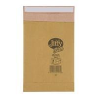 jiffy size 1 padded bag envelopes mini pack 165x280mm brown 1 x pack