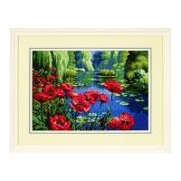 Jiffy Needlepoint Kit Lakeside Poppies