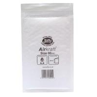 Jiffy AirKraft Mailer Size 00 115x195mm White Pack of 10 mmUL04600