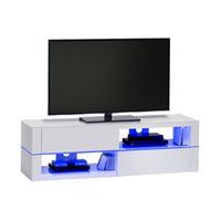 Jimmy White High Gloss LCD TV Stand With LED Light And Drawers