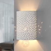 Jiru plaster wall lamp with pretty perforation