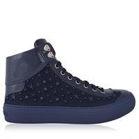 jimmy choo argyle canvas high top trainers