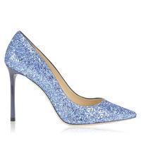 JIMMY CHOO Romy 100 Metallic Heels