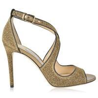 jimmy choo emily lurex 100 heels