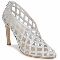 jil sander js16107 womens sandals in silver