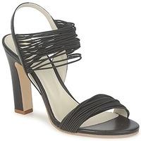 jil sander js16121 womens sandals in black