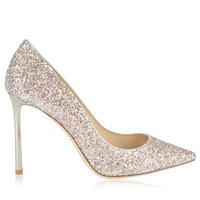 JIMMY CHOO Romy 100 Metallic Heels